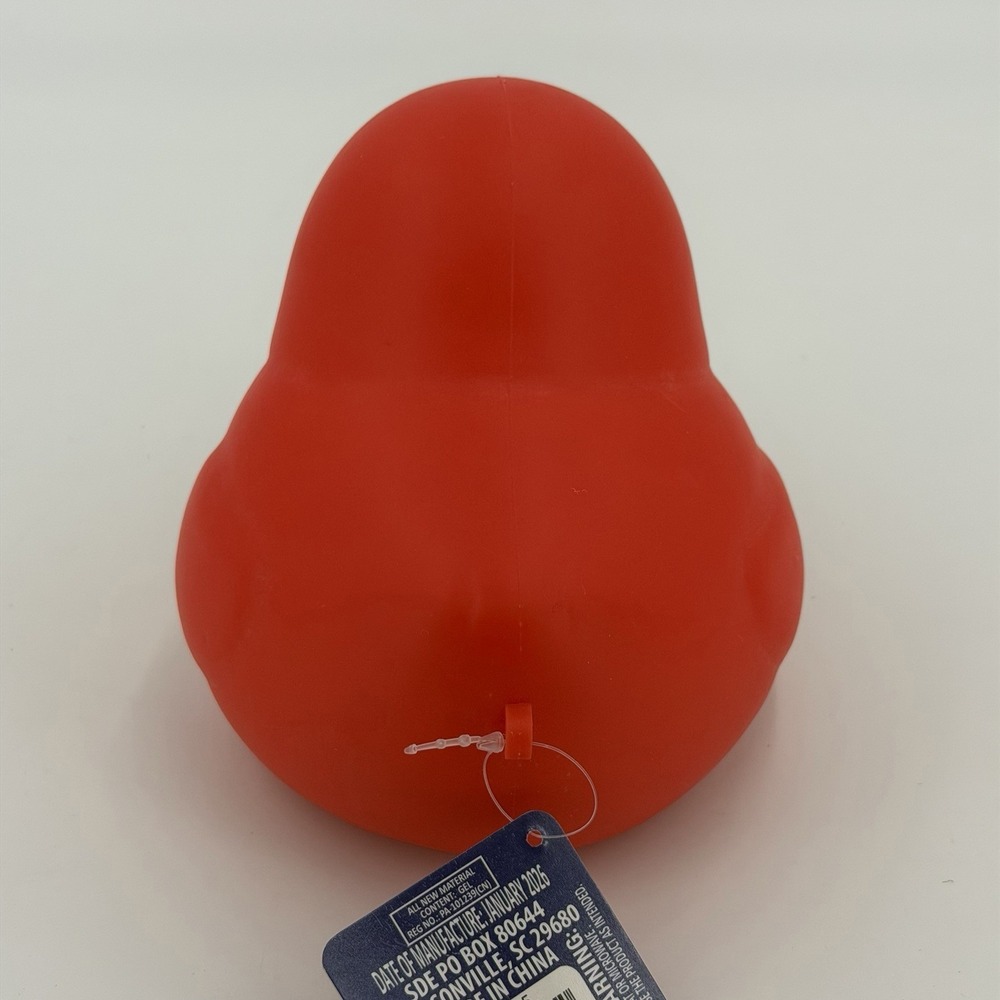 Brand New - Sunny Days Jumbo 6" Squeeezy Duck - Red - Squishy Toy - Sensory Toy - Picture 4 of 5